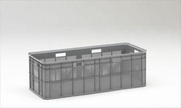 Kunststoff Großvolumenbehälter, 117x46x37cm, 180l, Wände perforiert