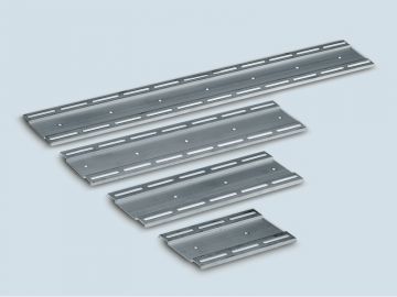 Aluminium Profil 552 x 78 mm  mit Rillenöffnung für Leiterplattenhalter (pro Stück)