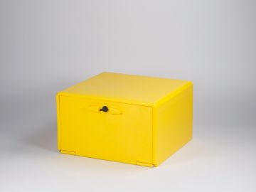 Fahrrad Delivery Box, 85 Liter, 570x550x335 mm gelb (pro Stück)