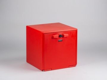 Scooterbox 60 Liter, 422x422x422 mm, rot