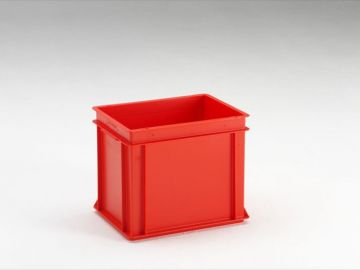 Normbox stapelbare Kunststoffbehälter 400x300x325 mm, 30L PP virgin rood