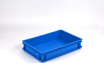 Normbox stapelbare Kunststoffbehälter 600x400x120 mm, 20L PP virgin blau