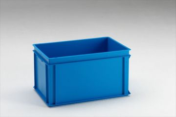 Normbox stapelbare Kunststoffbehälter 600x400x325 mm, 60L PP virgin blau