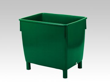 Kunststof grootvolume bak 400 liter, groen