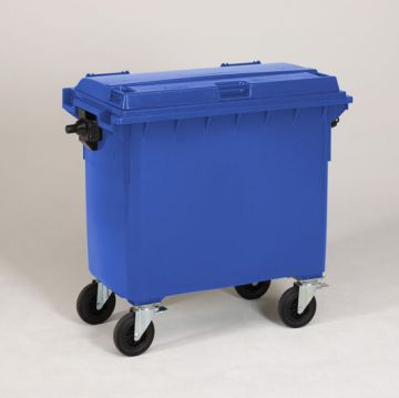 Afvalcontainer 660 liter blauw