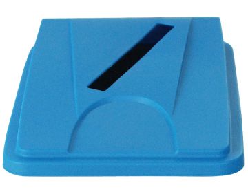 Deckel mit Papierschlitz 453x328x70 mm blau