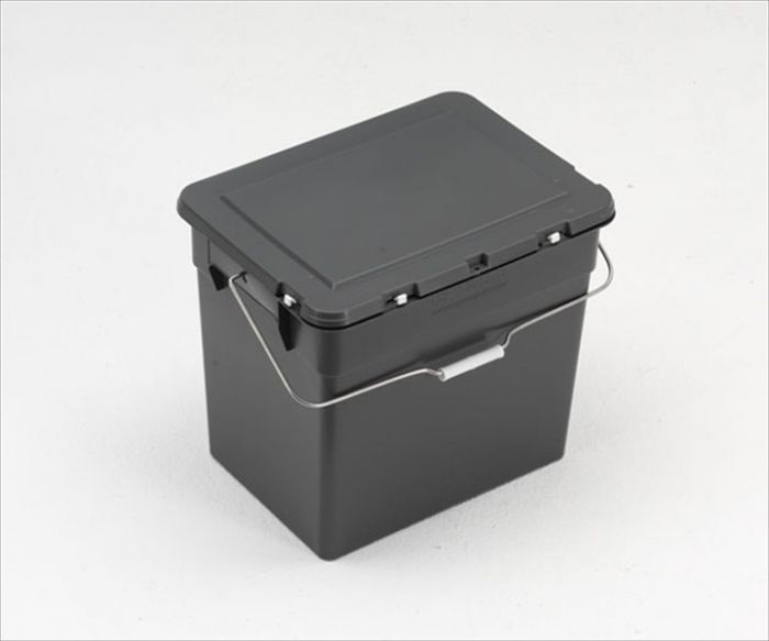 Kunststoffumweltbox 40x31x36cm, 30 Liter, mit Scharnierdeckel, grau