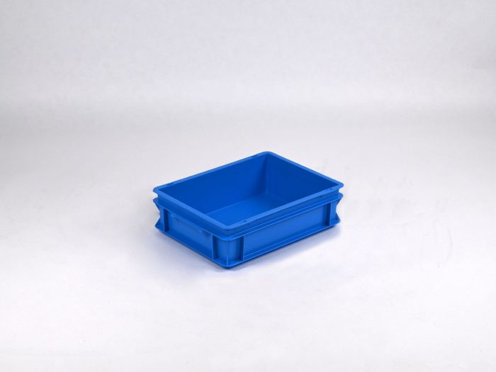 Normbox stapelbare Kunststoffbehälter 400x300x120 mm, 10L PP virgin blau