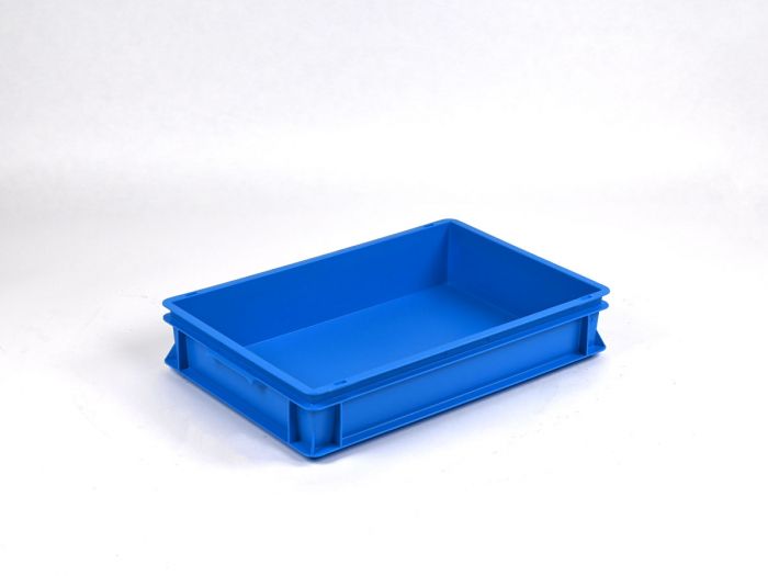 Normbox stapelbare Kunststoffbehälter 600x400x120 mm, 20L PP virgin blau