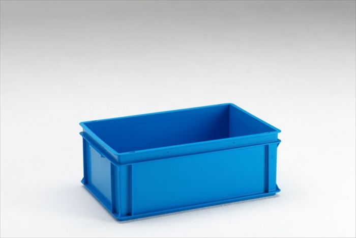 Normbox stapelbare Kunststoffbehälter 600x400x220 mm, 40L PP virgin blau